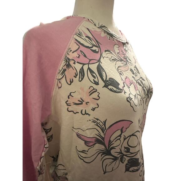 Sundry Floral Long Sleeve Crop Top Size Small, NWT - Picture 3 of 6